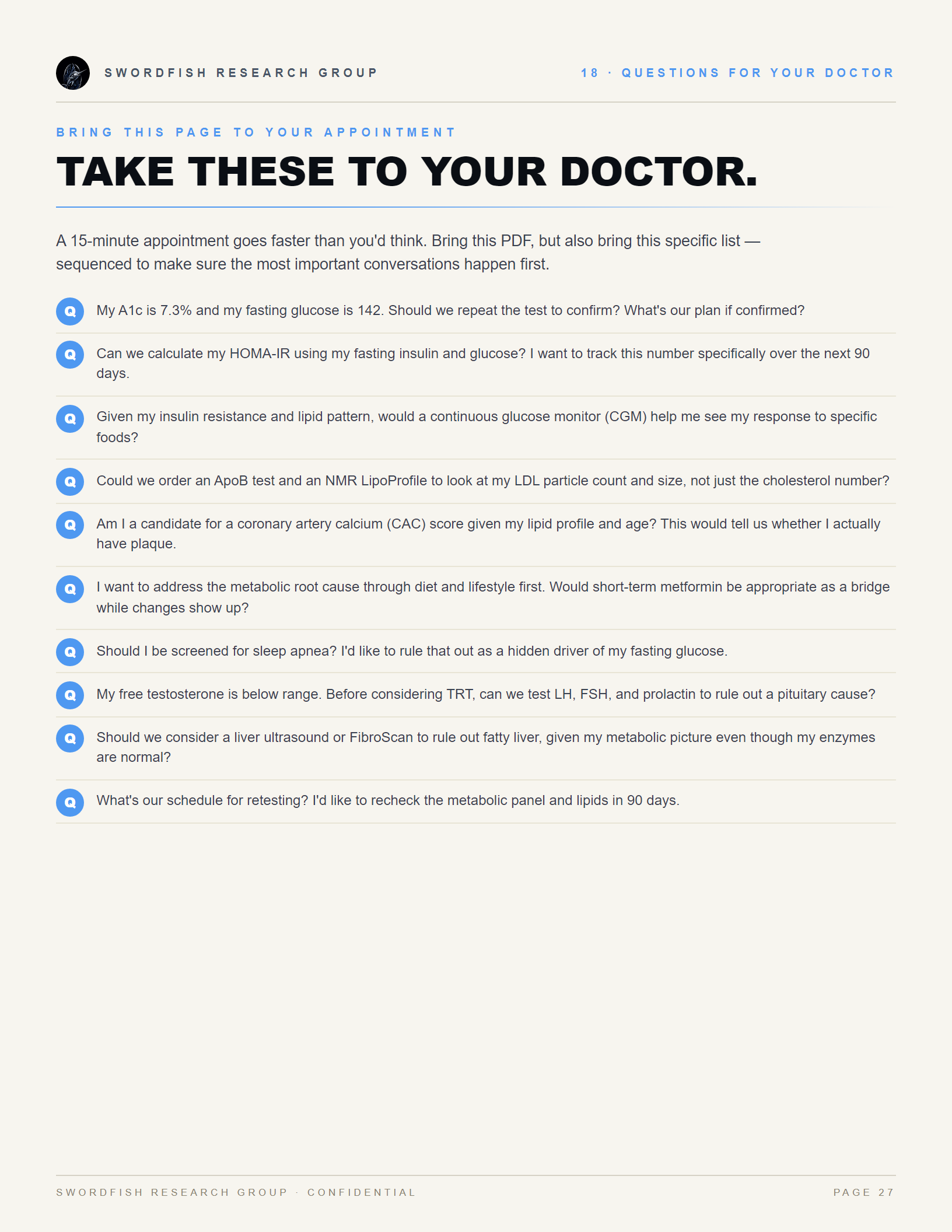 Take These to Your Doctor