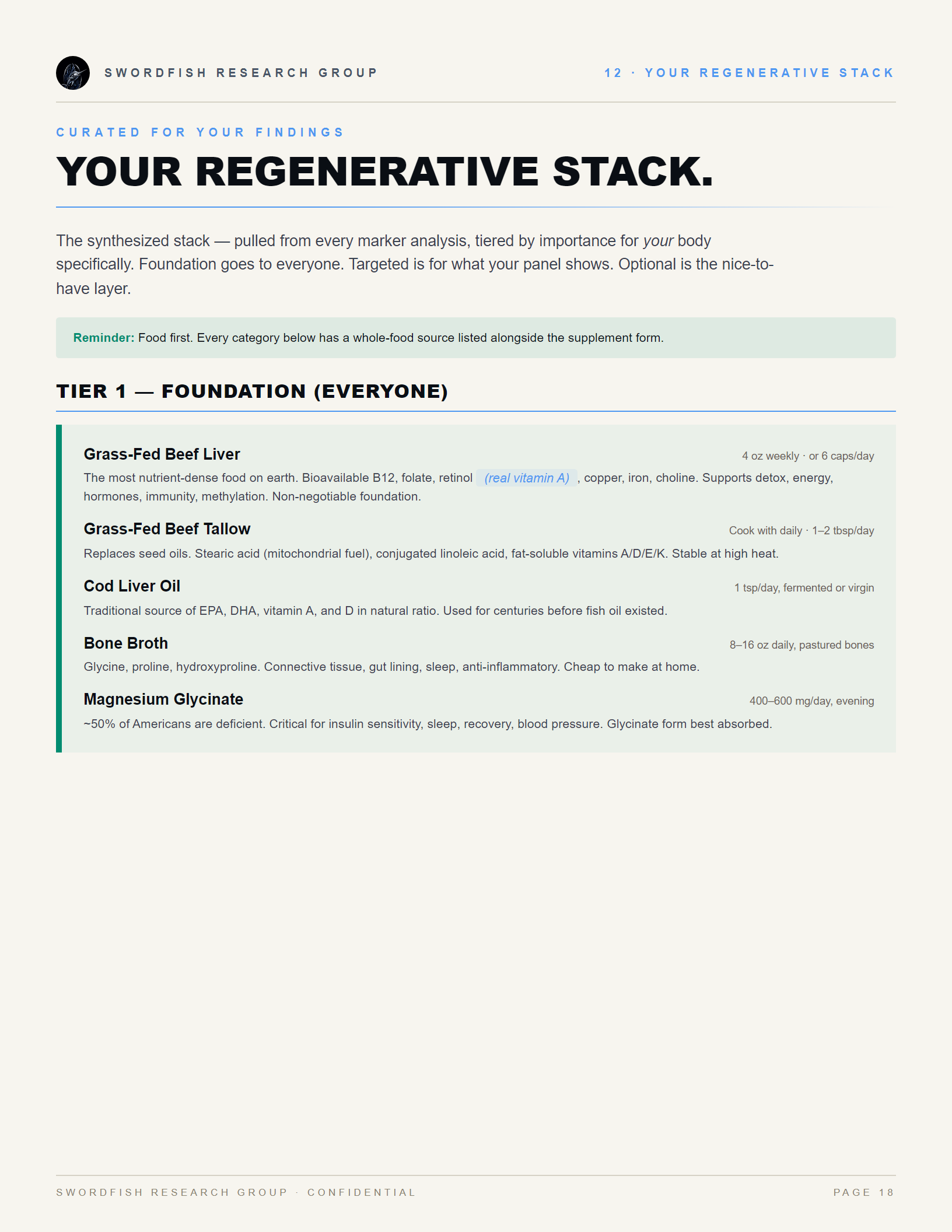 The Regenerative Stack